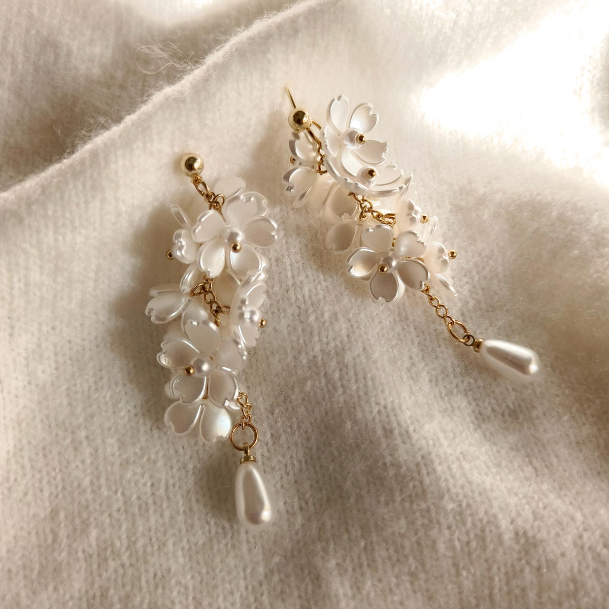 White Cherry Blossom Drops