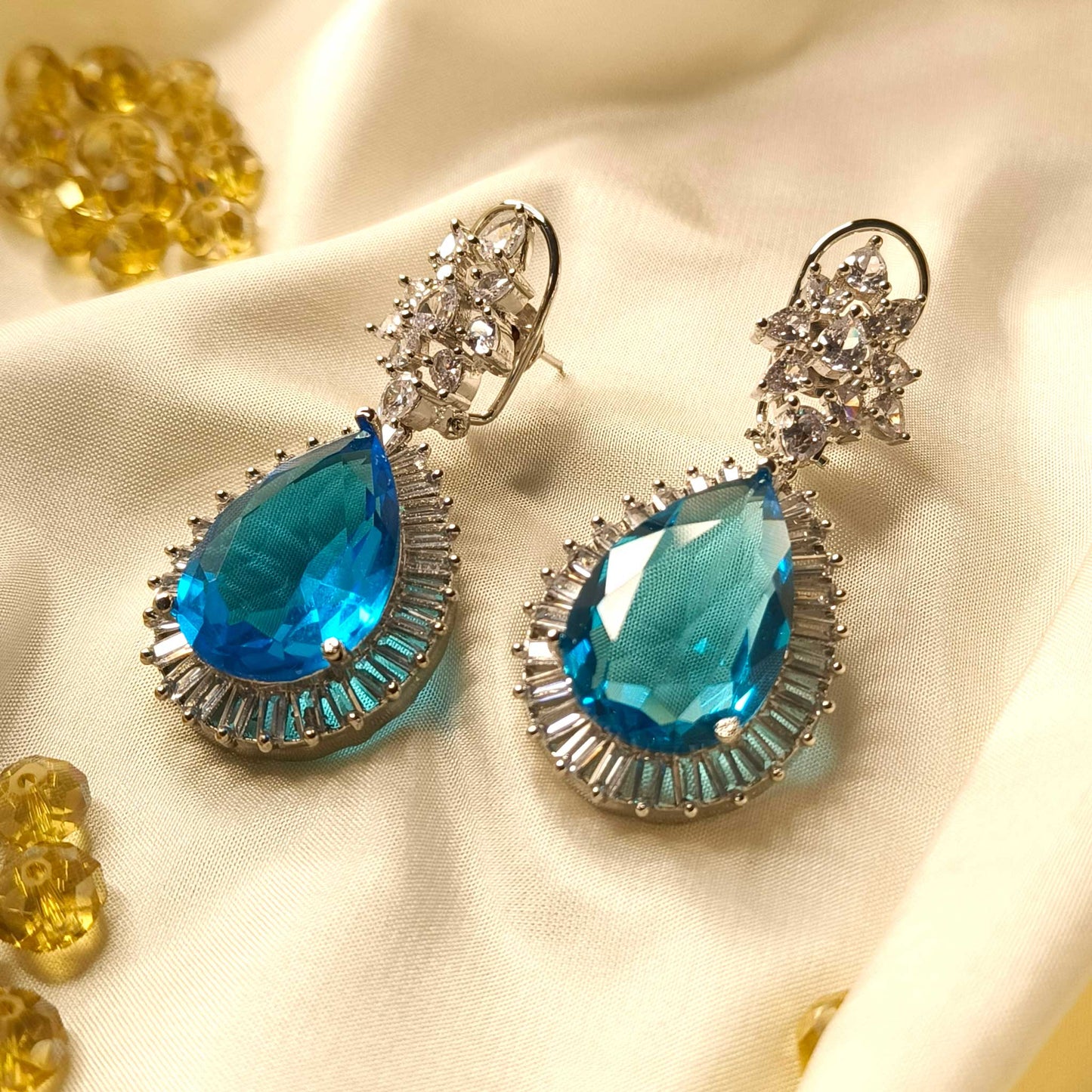 Aquamarine Tiara Drop