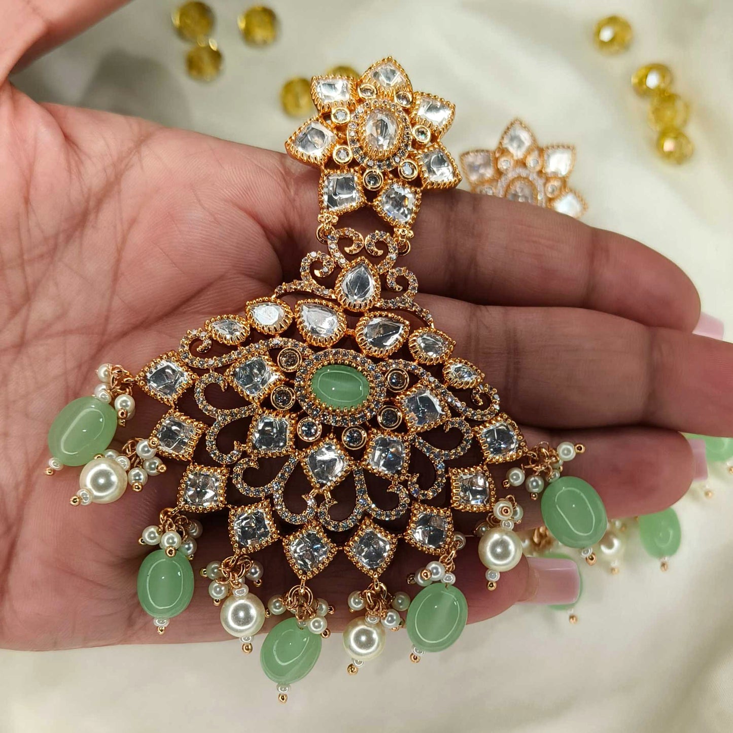 Mint Sitara Chandelier