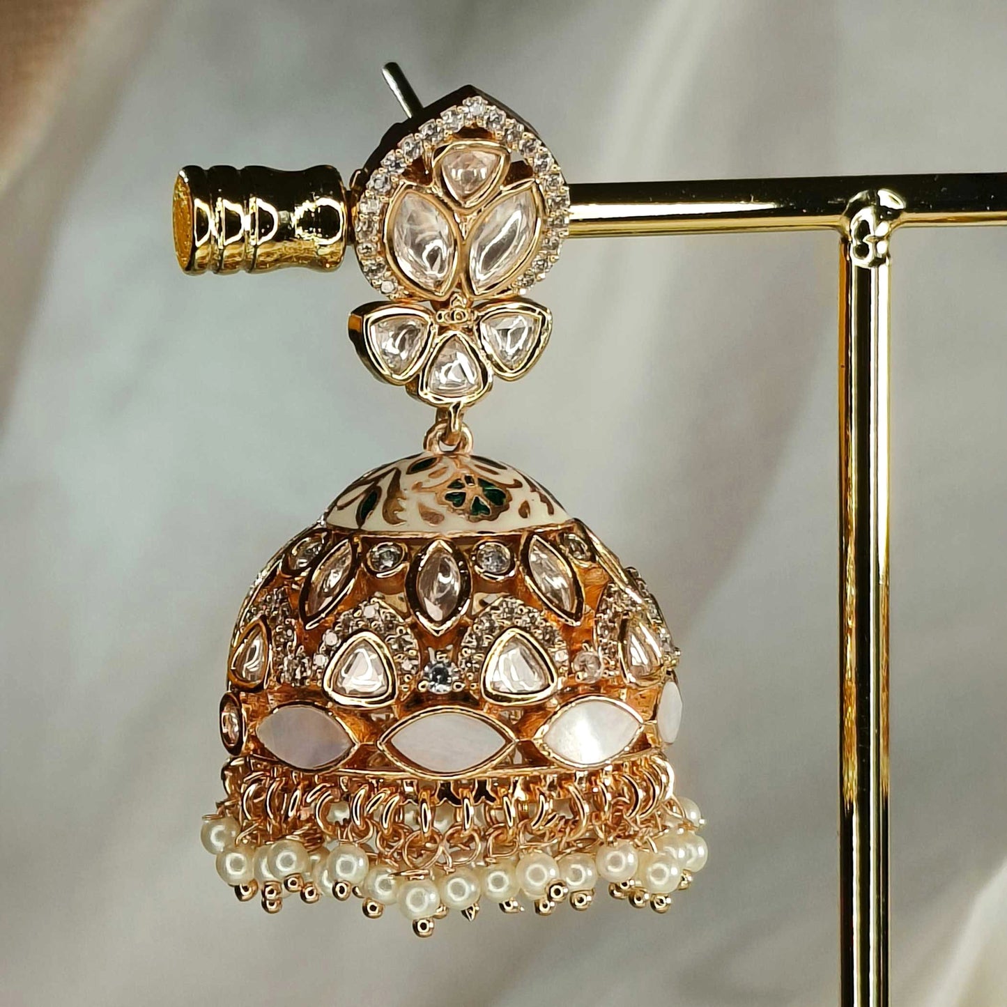 Manikarnika Meenakari Jhumki