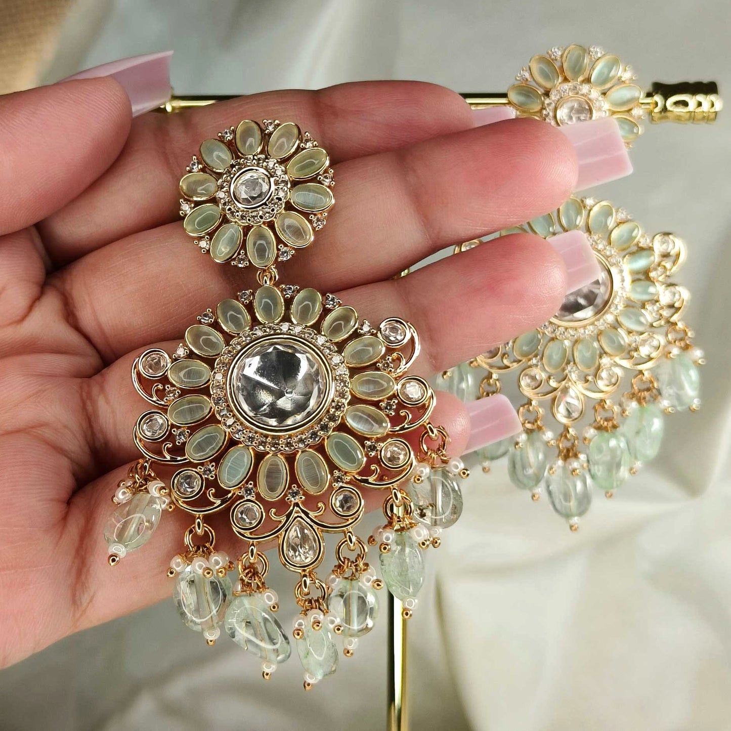 Jiva Mint Danglers