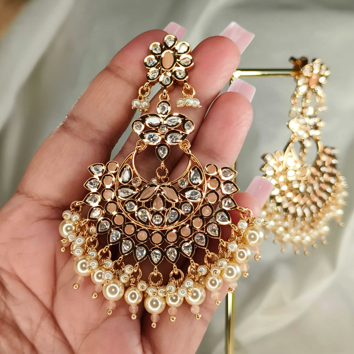 Chitrangada Coral Chandbali