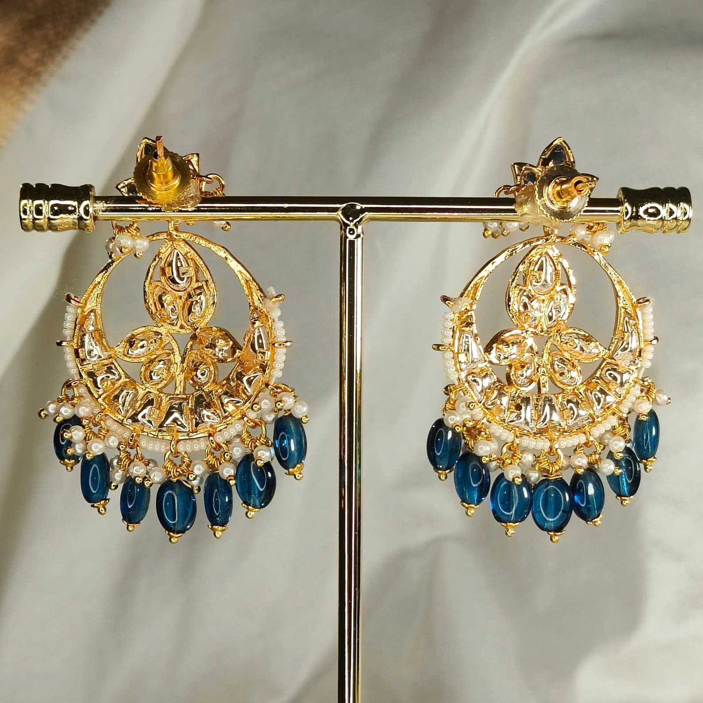 Ishika Blue Chandbali