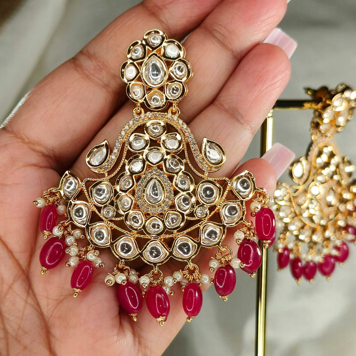 Uttara Ruby Chandbali