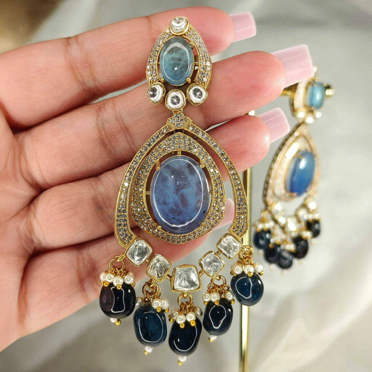 Audrey Blue Sunstone Drops