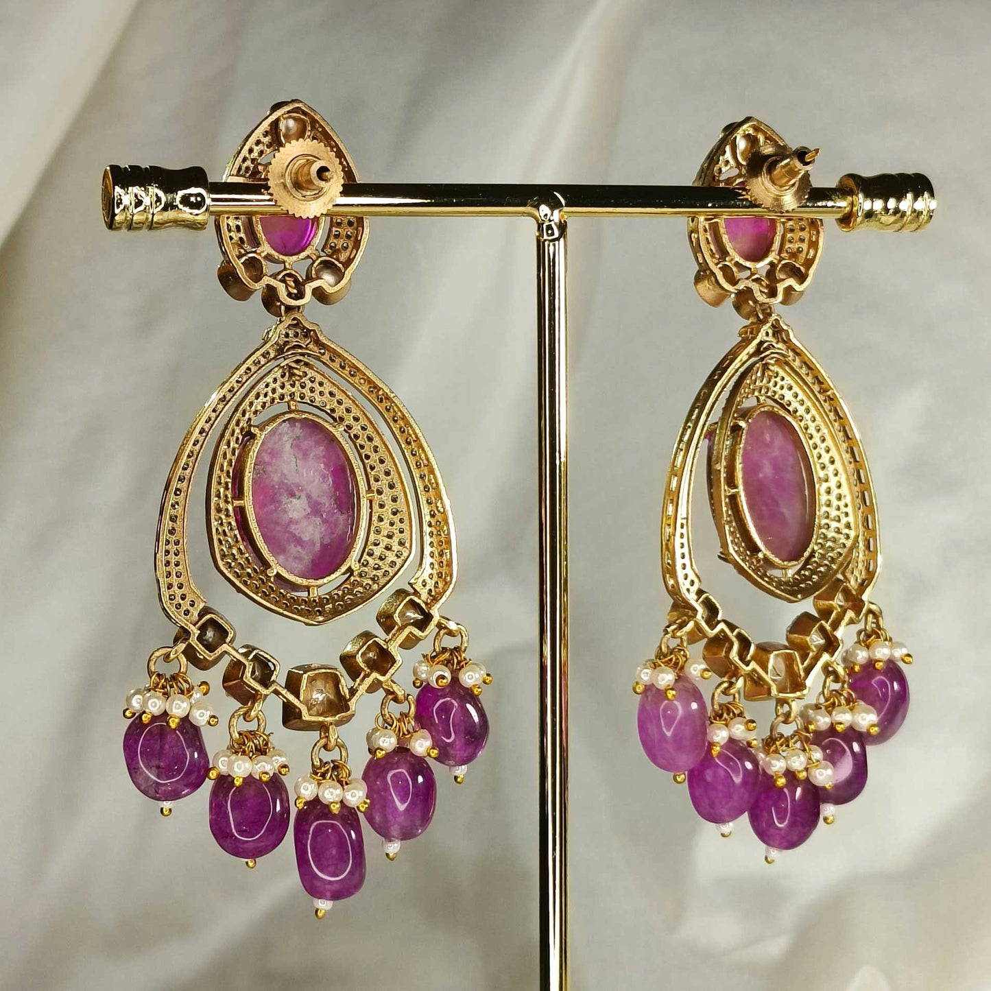 Audrey Purple Rhodolite Drops
