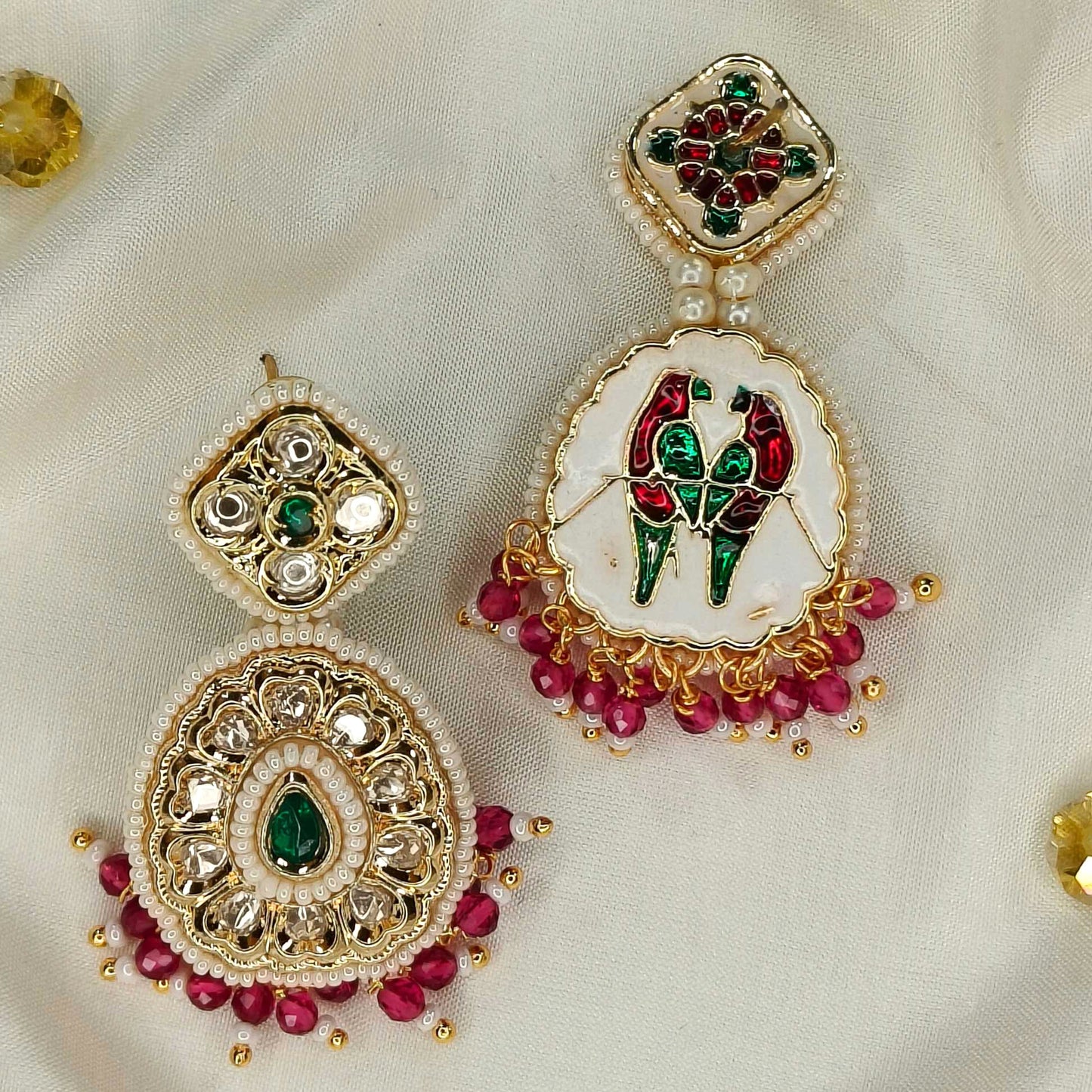 Emerald & Ruby Nalini Drop