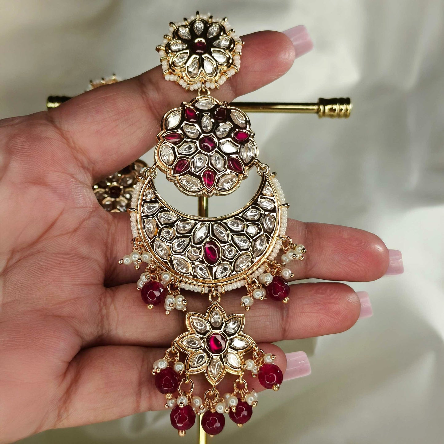 Ruby Kimaya Chandbali