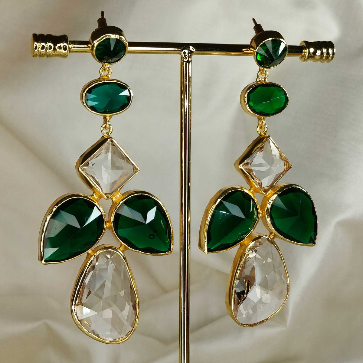 Emerald Cocktail Danglers