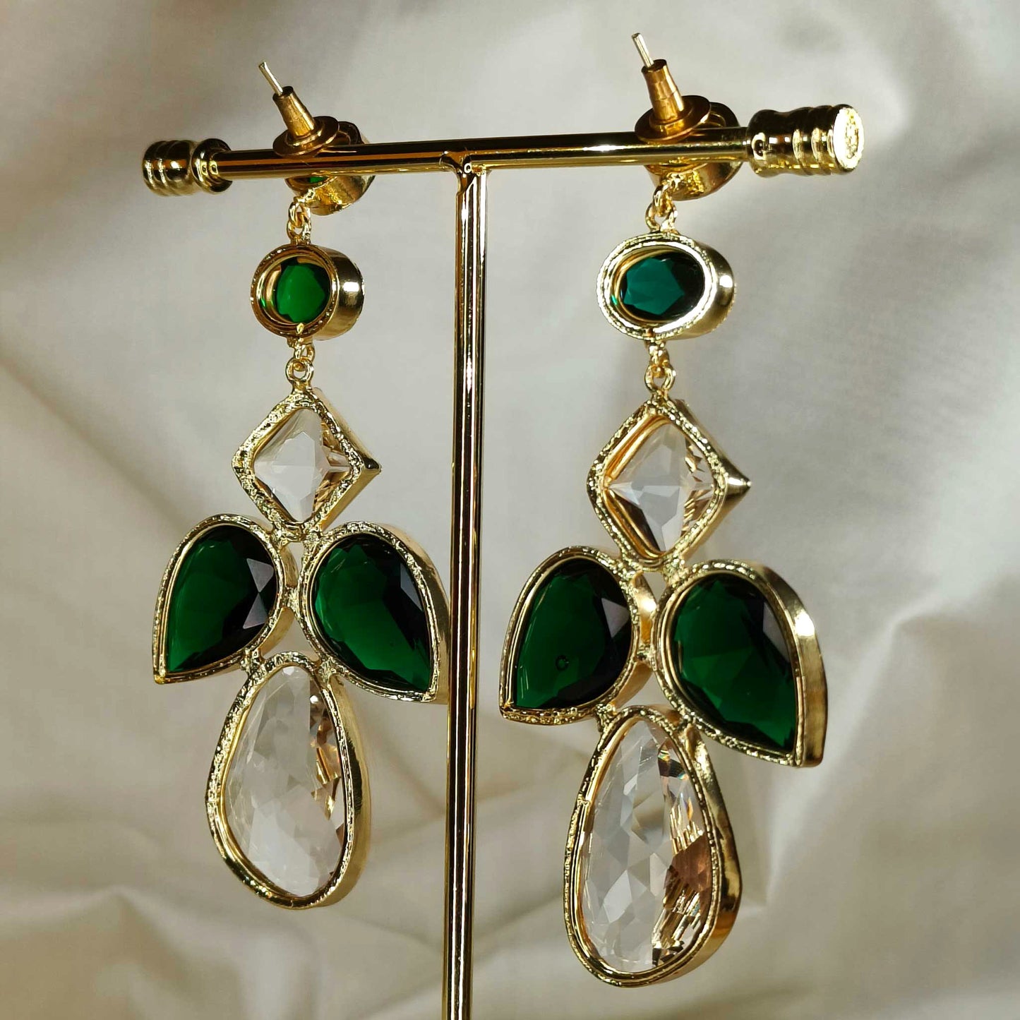Emerald Cocktail Danglers