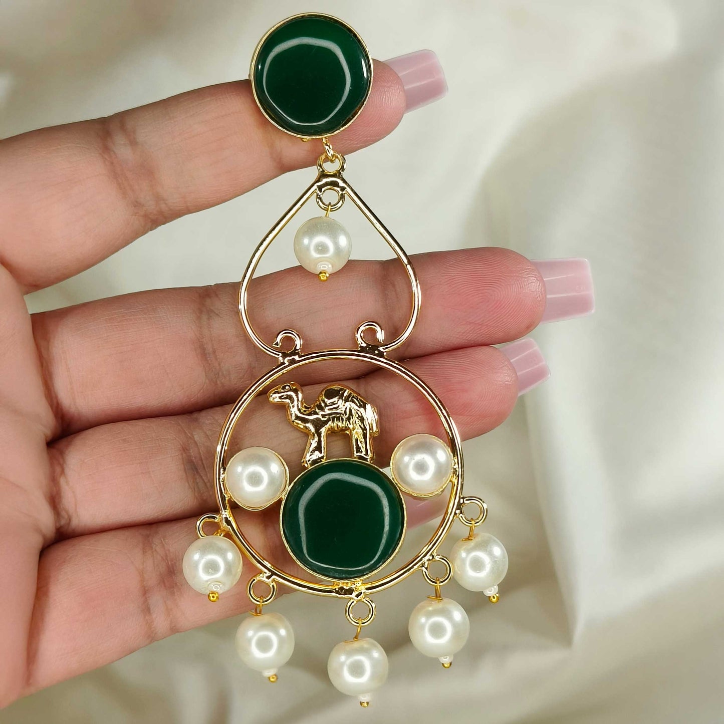 Emerald Karabhi Danglers