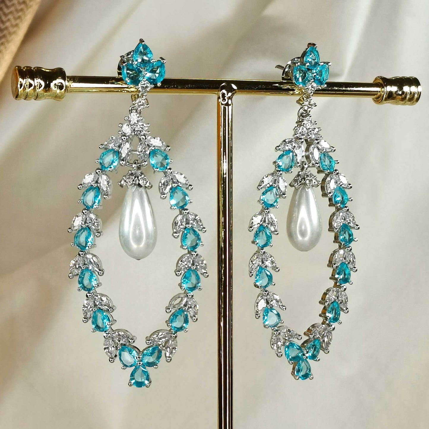 Blue Lillian Pearl Drops