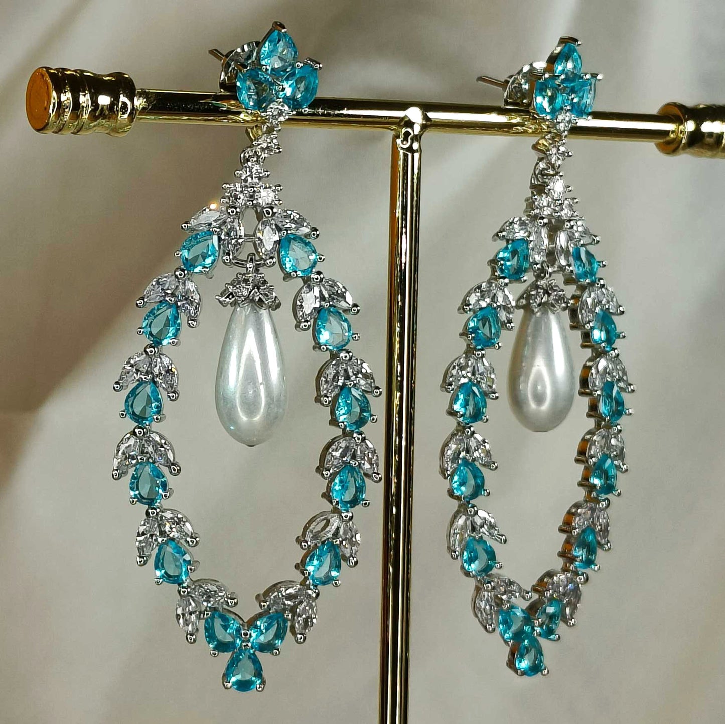 Blue Lillian Pearl Drops