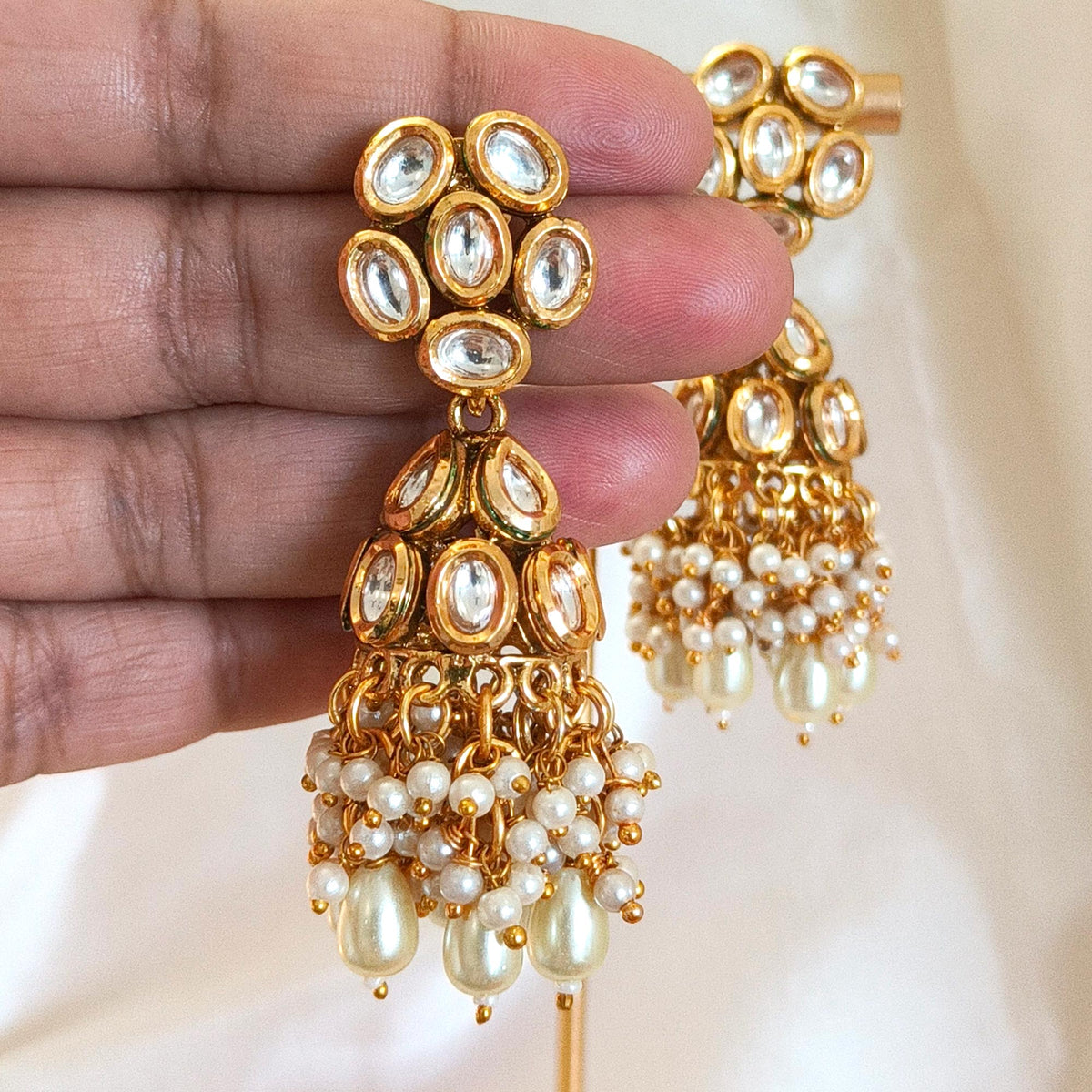 Janaki Kundan Pearl Jhumki