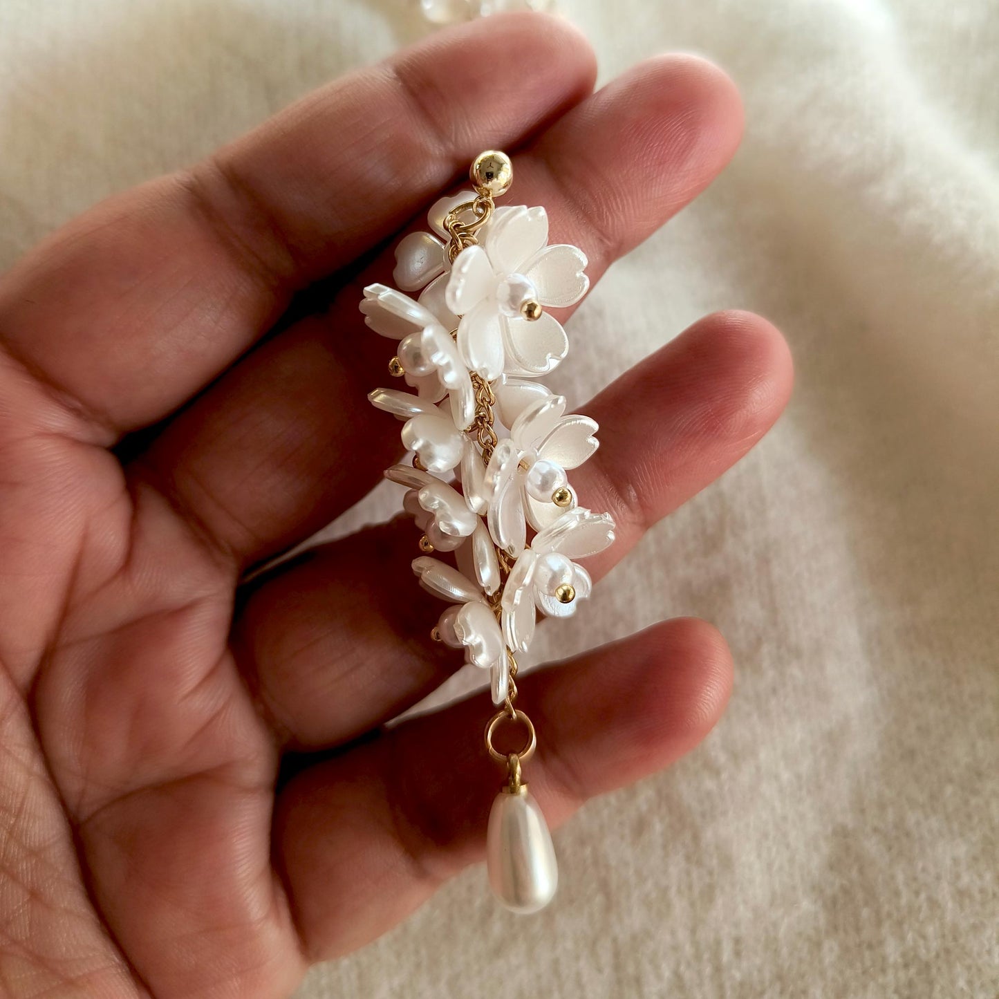 White Cherry Blossom Drops