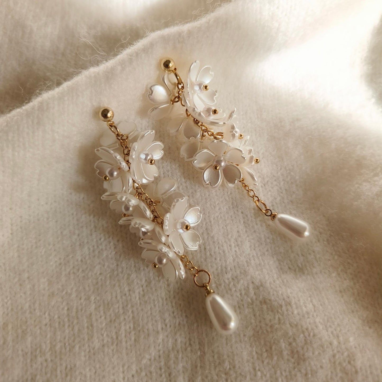 White Cherry Blossom Drops