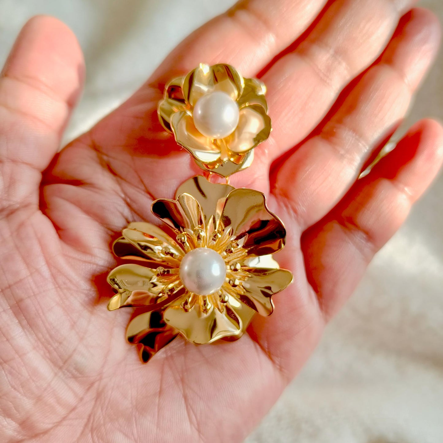 Golden Iris Danglers