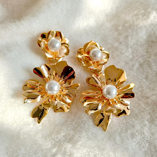 Golden Iris Danglers