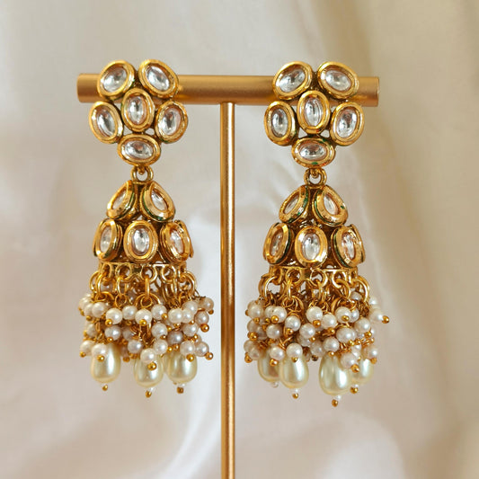 Janaki Kundan Pearl Jhumki