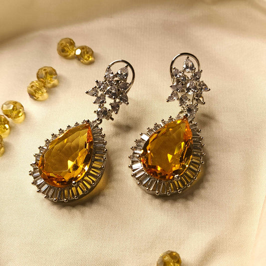 Yellow Topaz Tiara Drop