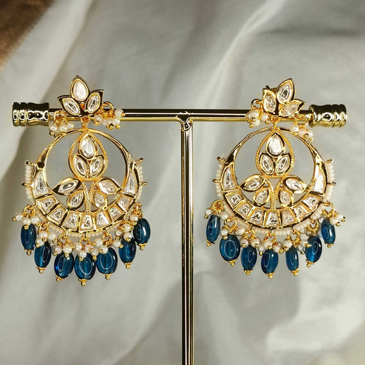 Ishika Blue Chandbali