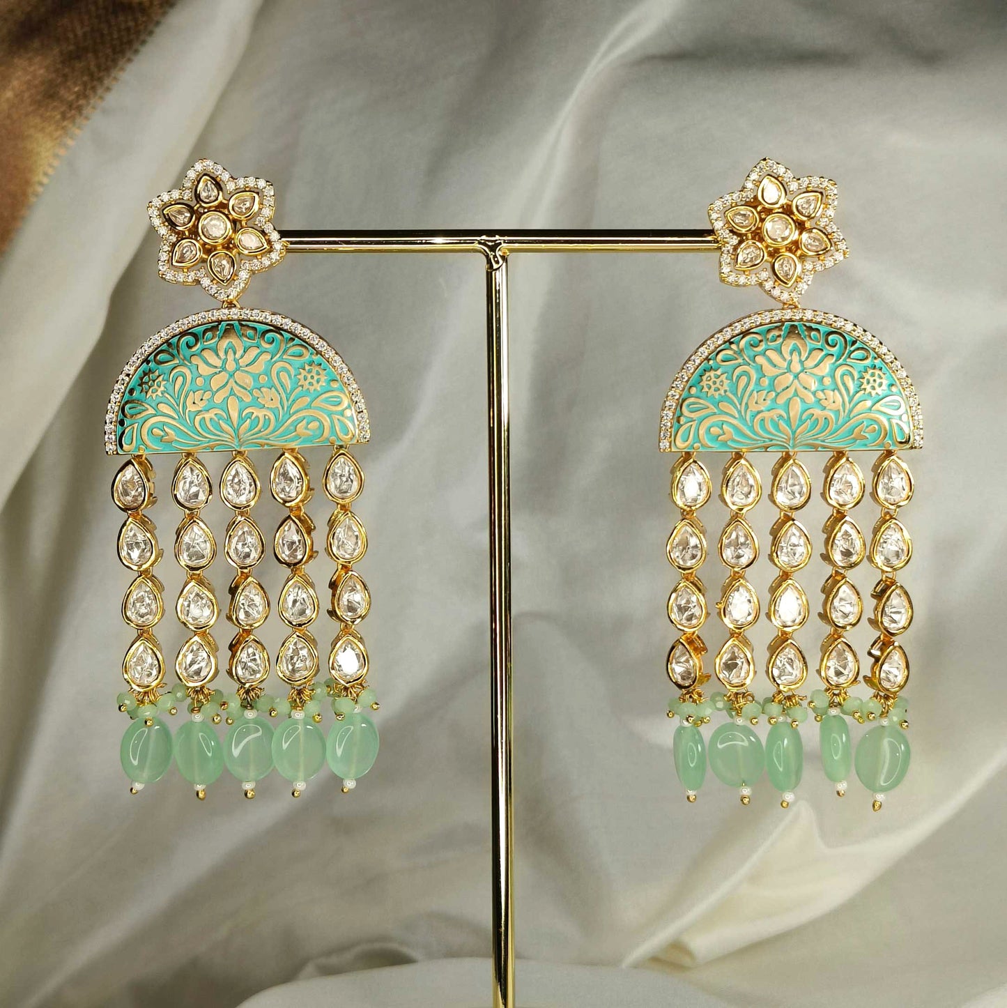Jharna Mint Chandelier