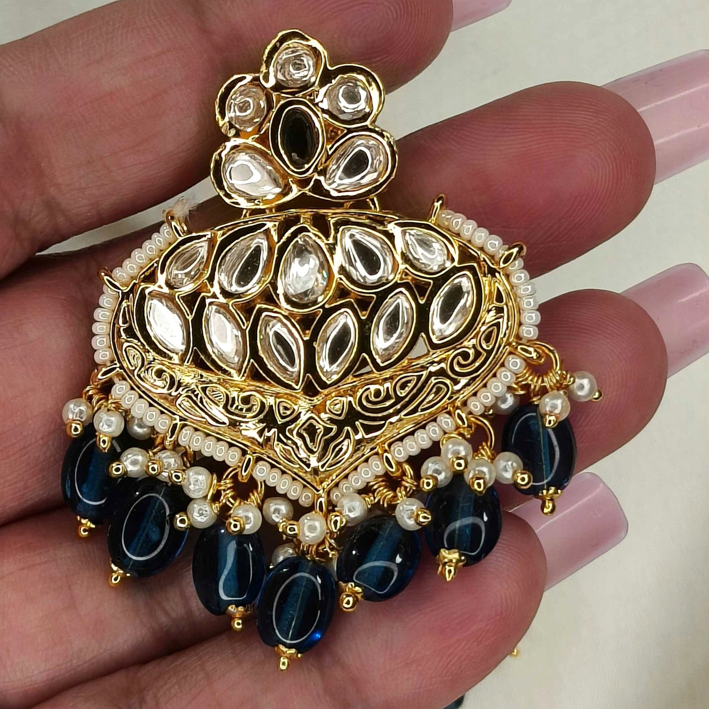 Blue Ratna Danglers