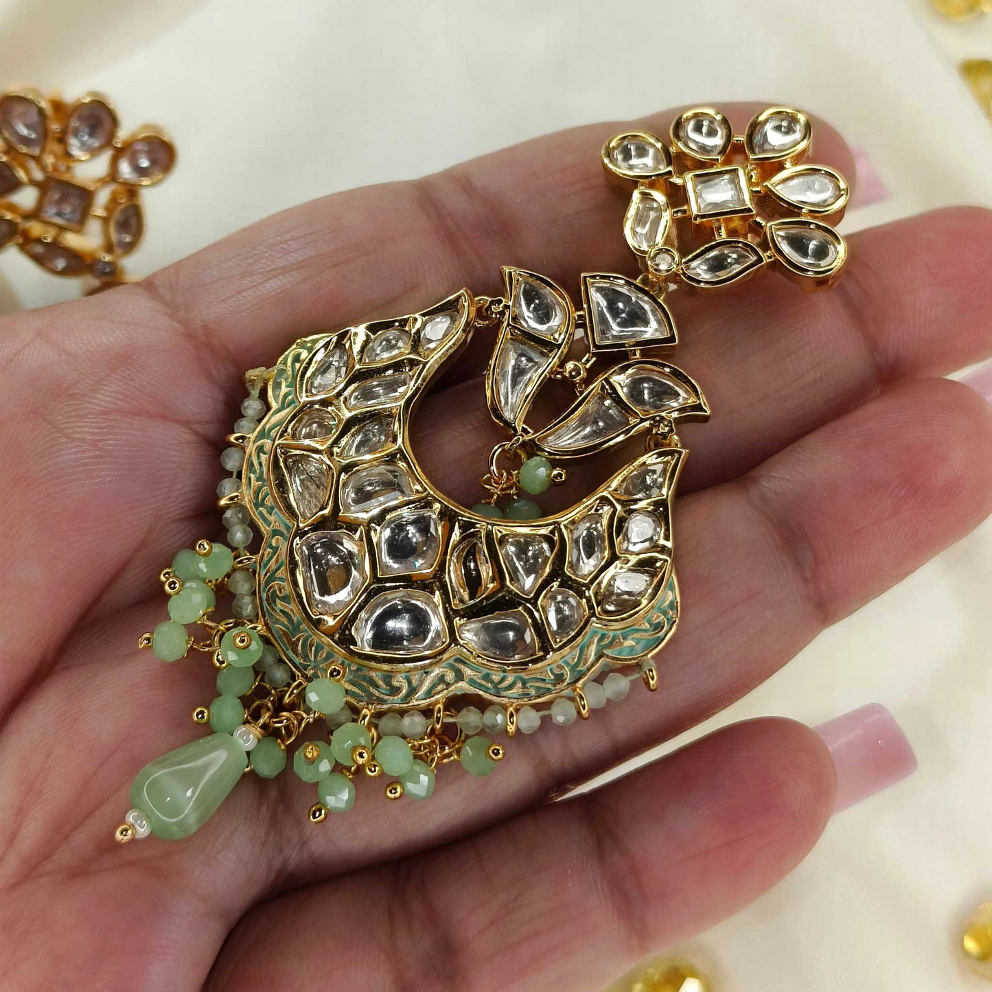 Simhika Mint Chandbali