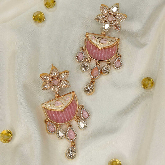 Ulka Pink Danglers