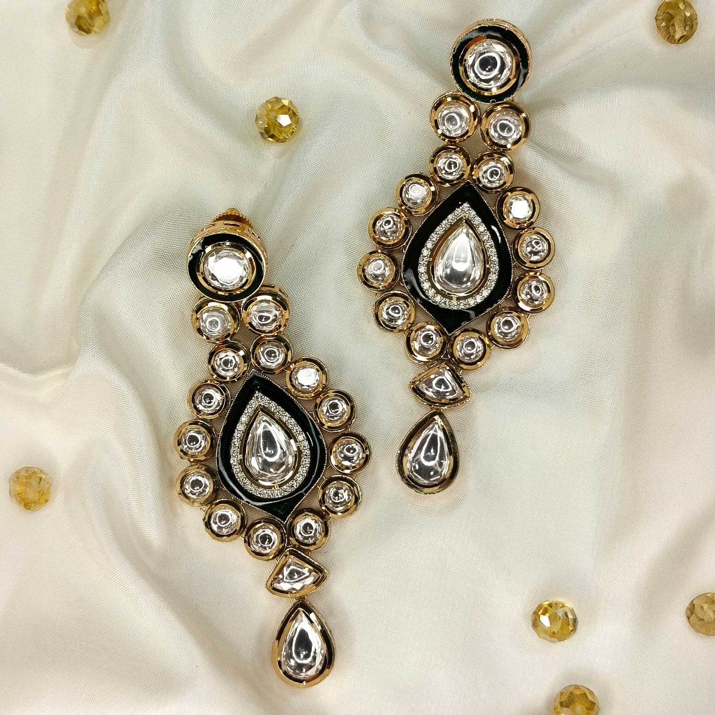 Emerald Kalyani Danglers