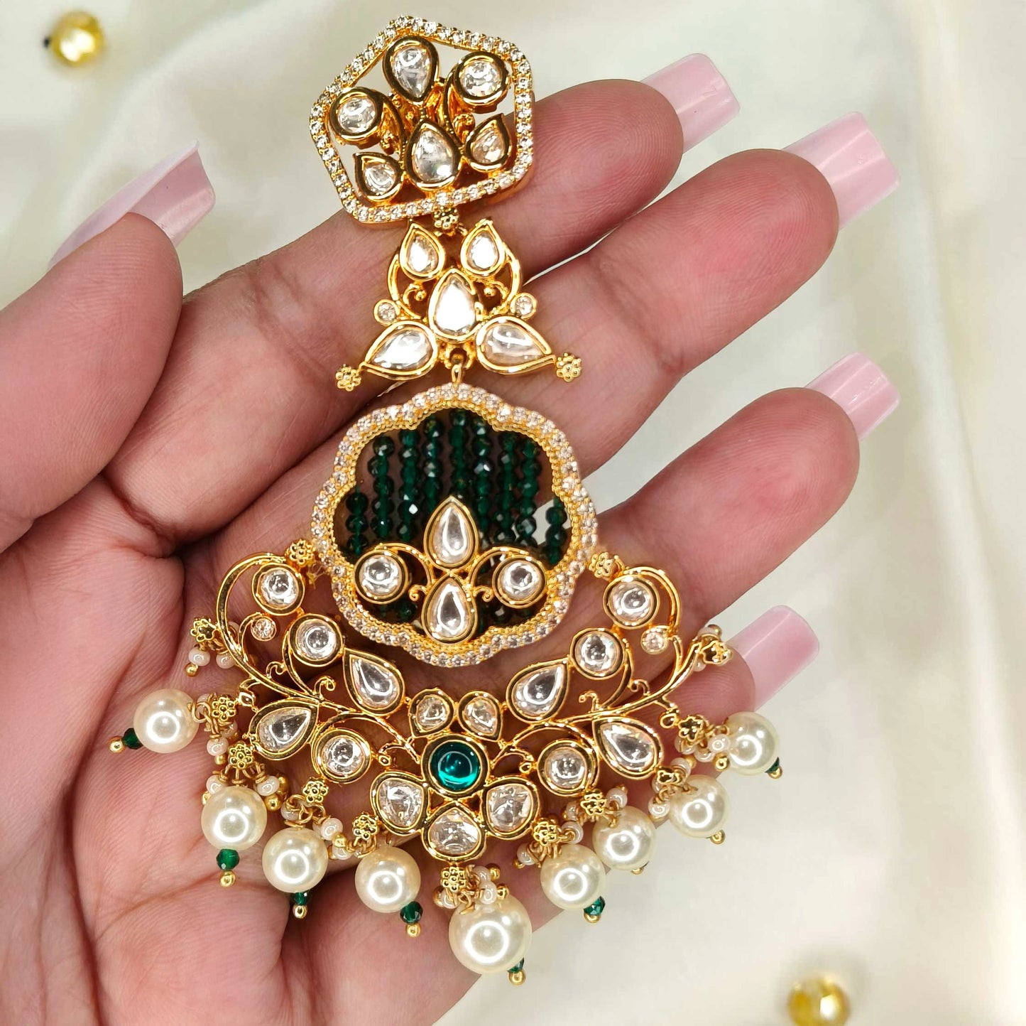 Emerald Meenakshi Danglers