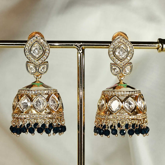 Navy Blue Pallavini Jhumki
